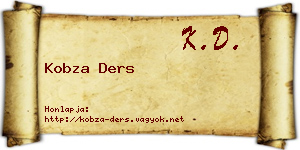 Kobza Ders névjegykártya